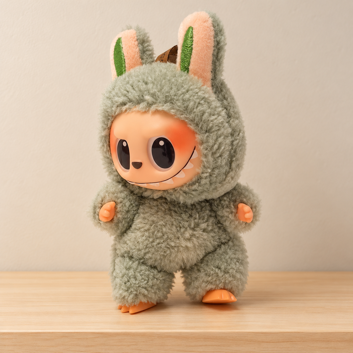 SMTE Bunny-Ear Plush Character Doll - Grey Green - home view