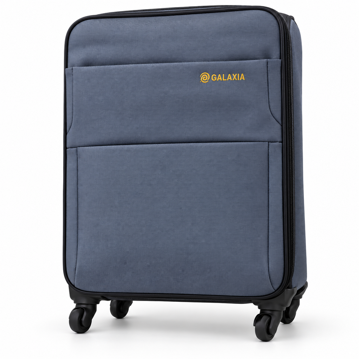 SMTE Galaxia 3-Piece Fabric Suitcase Set - Assorted Colour - wheels view