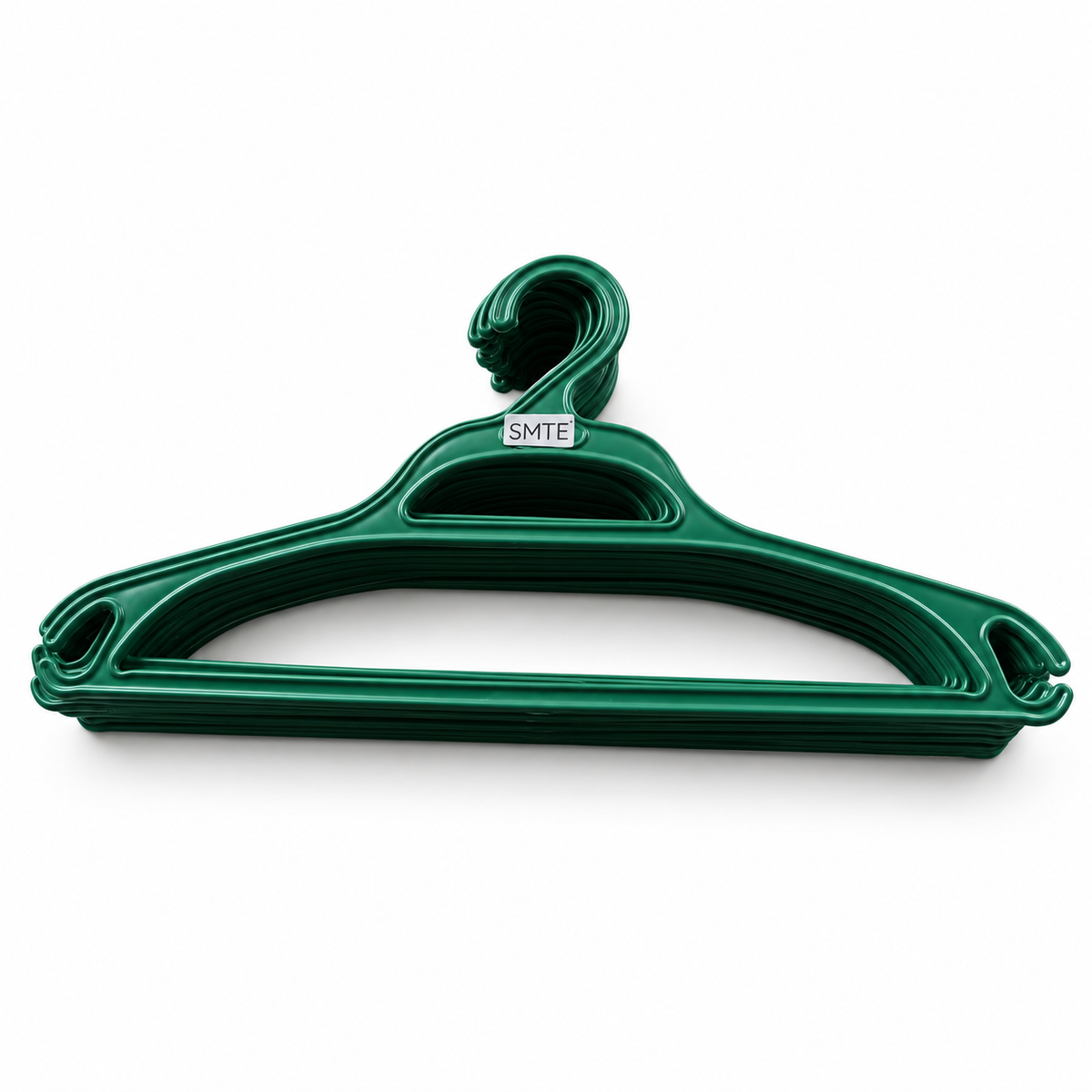 SMTE dark green clothes hangers pack of 10 product view 2