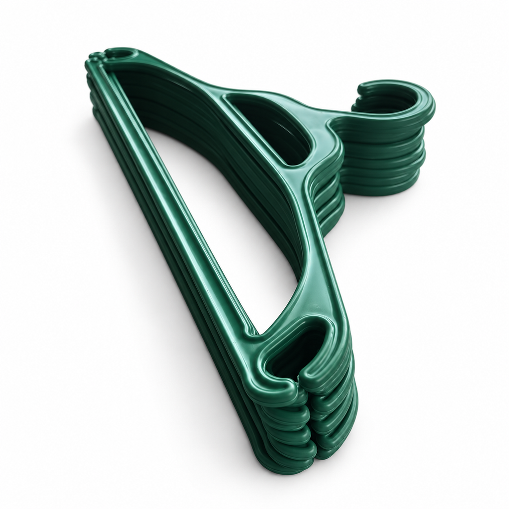 SMTE dark green clothes hangers pack of 10 product view 3