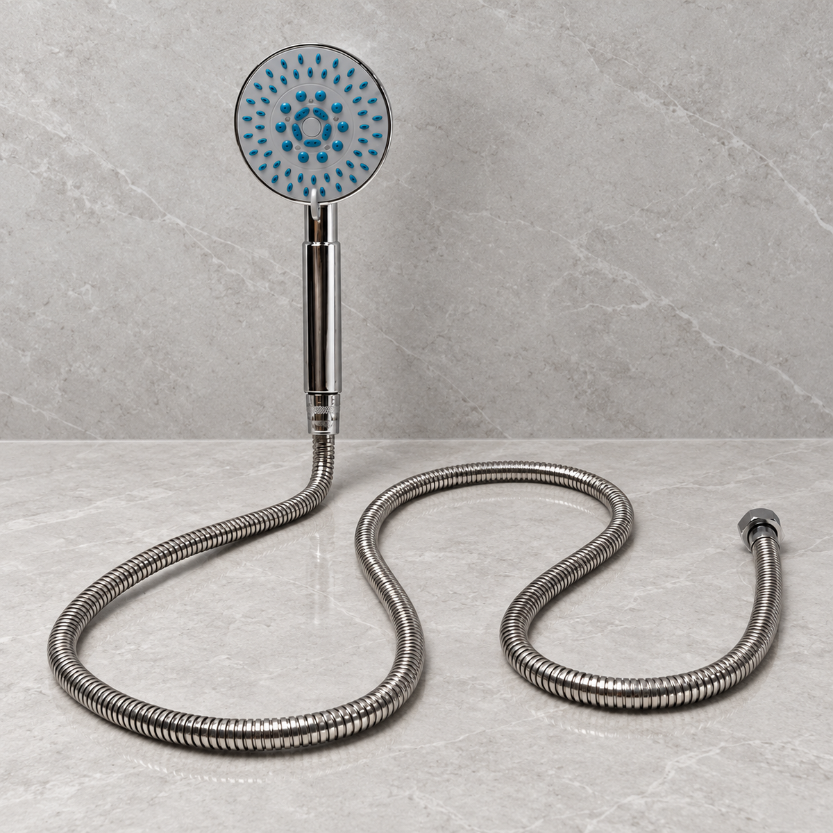 SMTE Handheld Shower Head with 150cm Hose - bathroom view