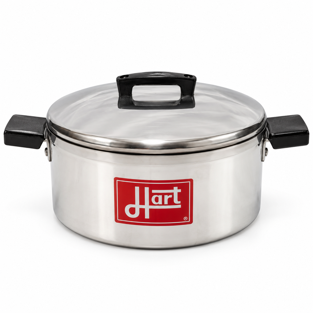 SMTE Hart 6-Piece Pot and Lid Cookware Set - handles view
