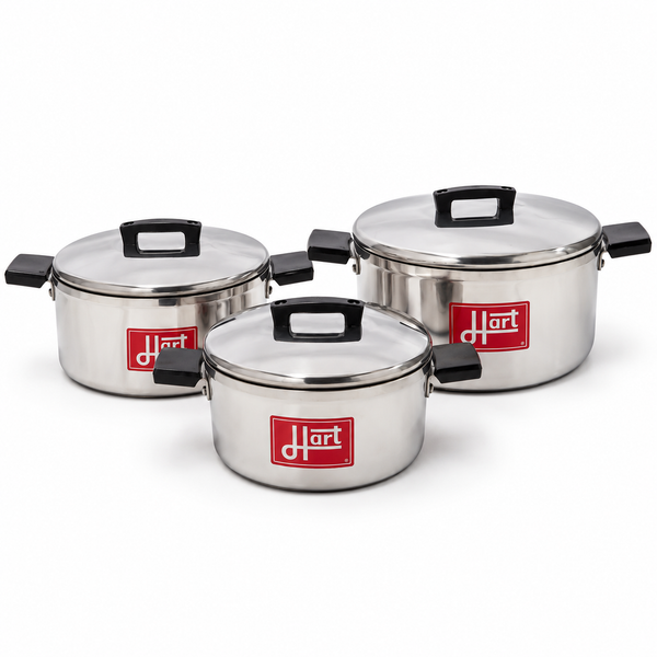 SMTE Hart 6-Piece Pot and Lid Cookware Set