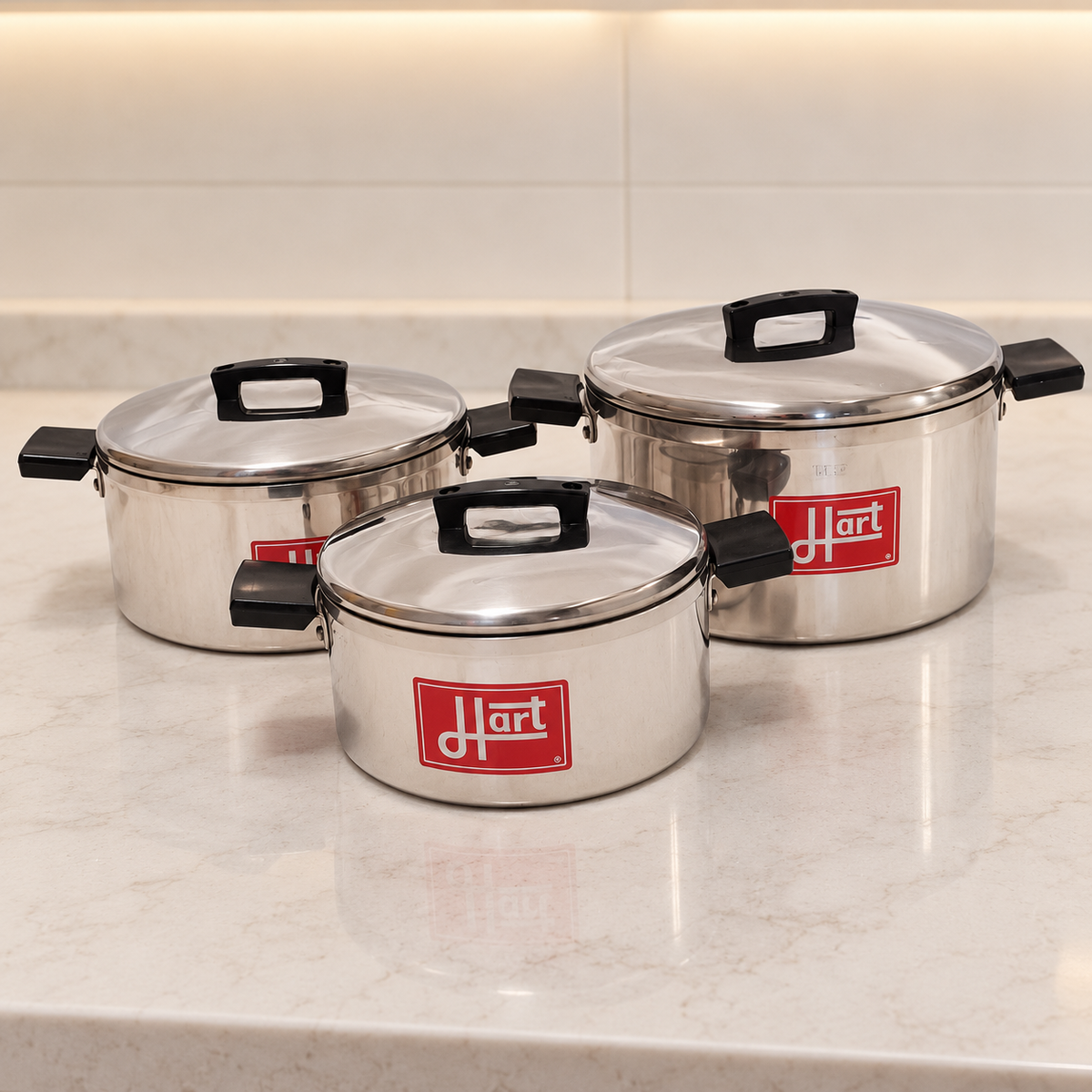 SMTE Hart 6-Piece Pot and Lid Cookware Set - kitchen view