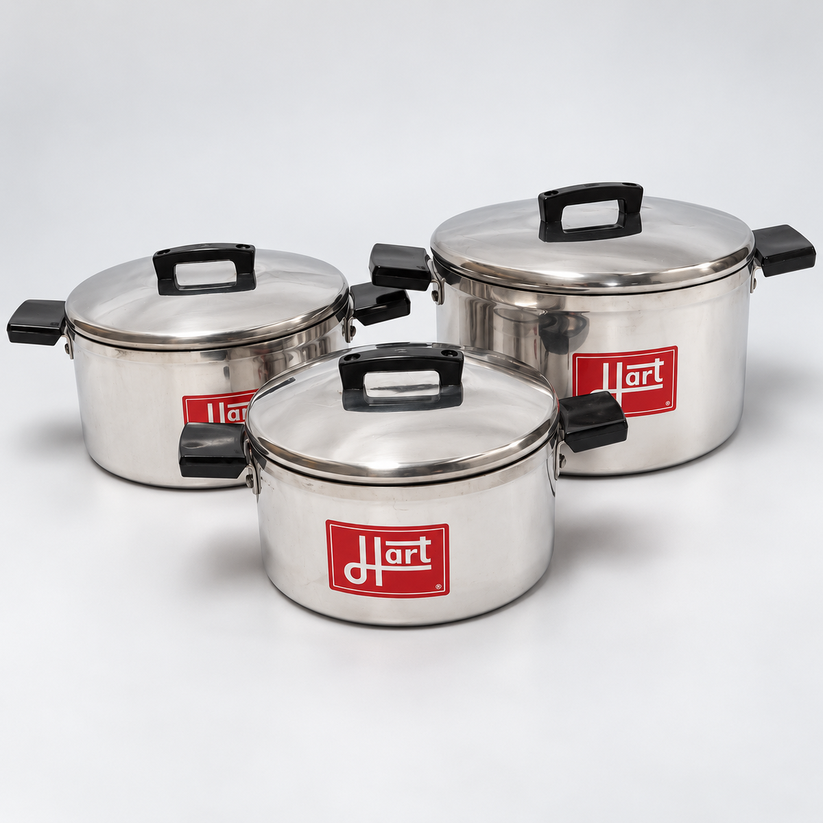 SMTE Hart 6-Piece Pot and Lid Cookware Set - setdetail view