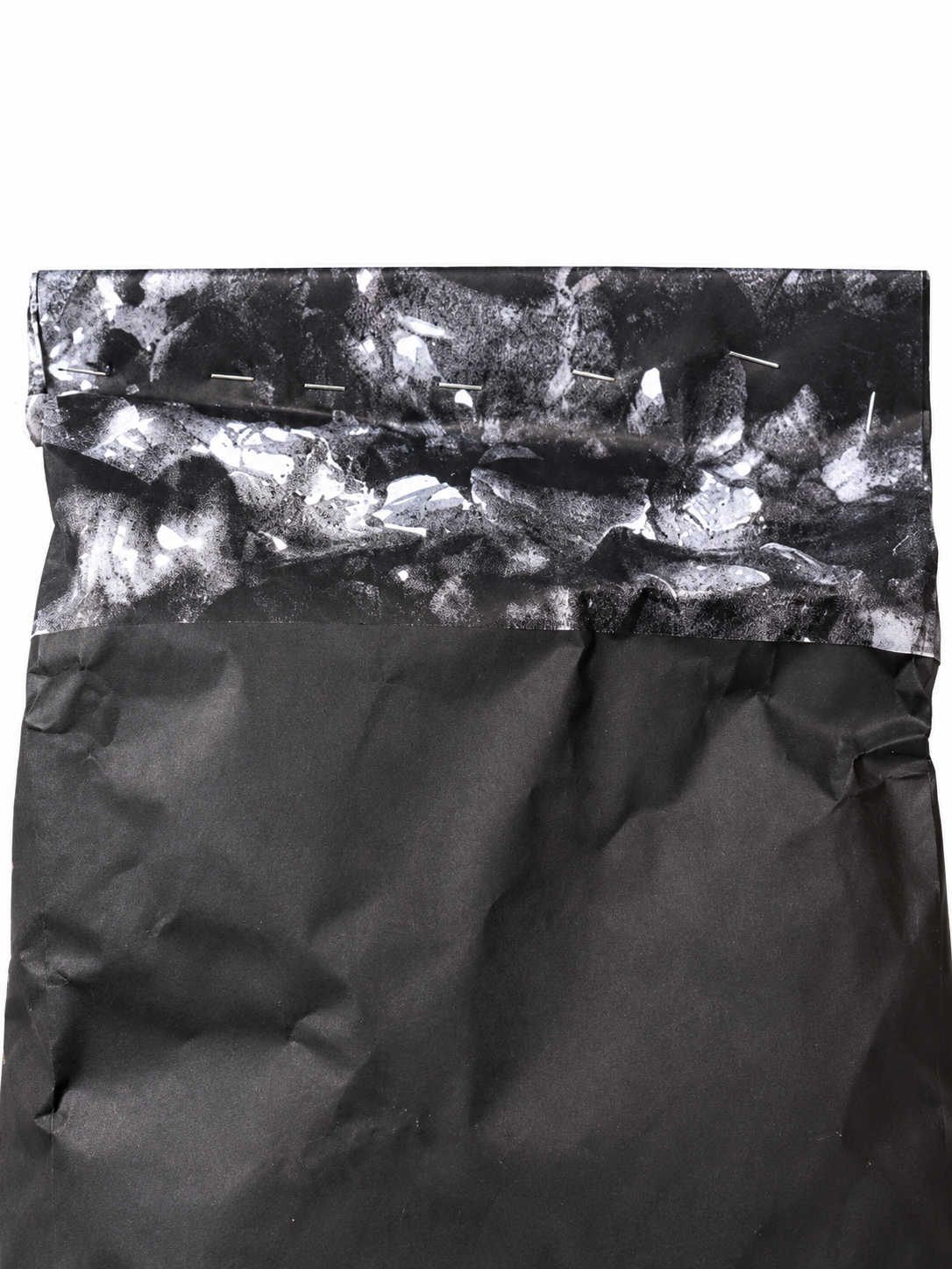 Charcoal bag closure detail