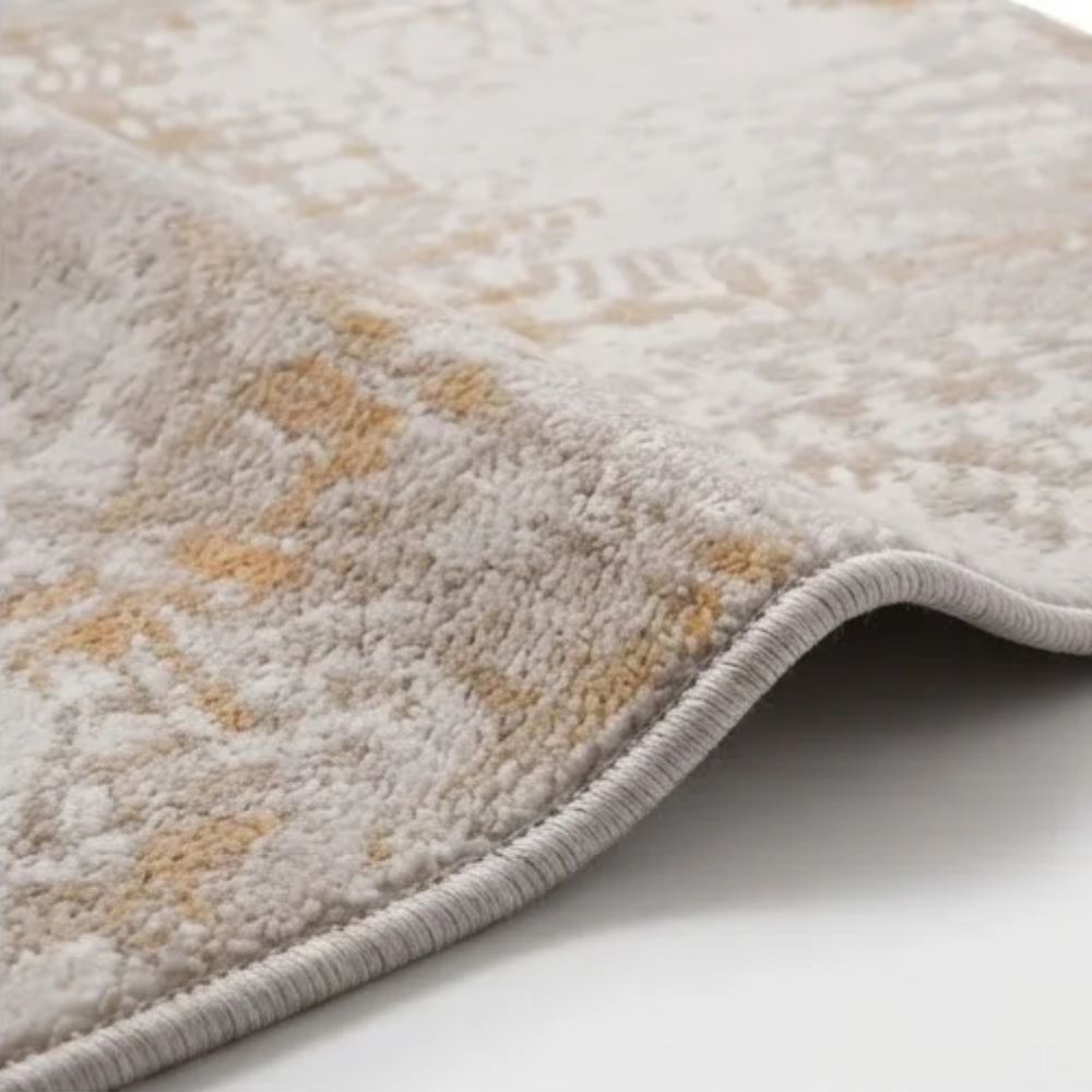 SMTE - Alexandria Runner Beige / Orange Rug - 80 x 300 cm Area Carpet ZULF15