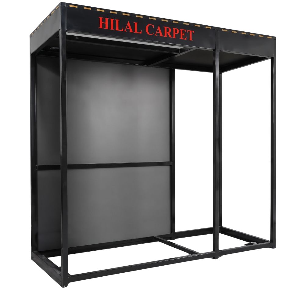 SMTE Hilal Carpet Black Mat 0.6m x 0.9m Display Stand Set Zulf19