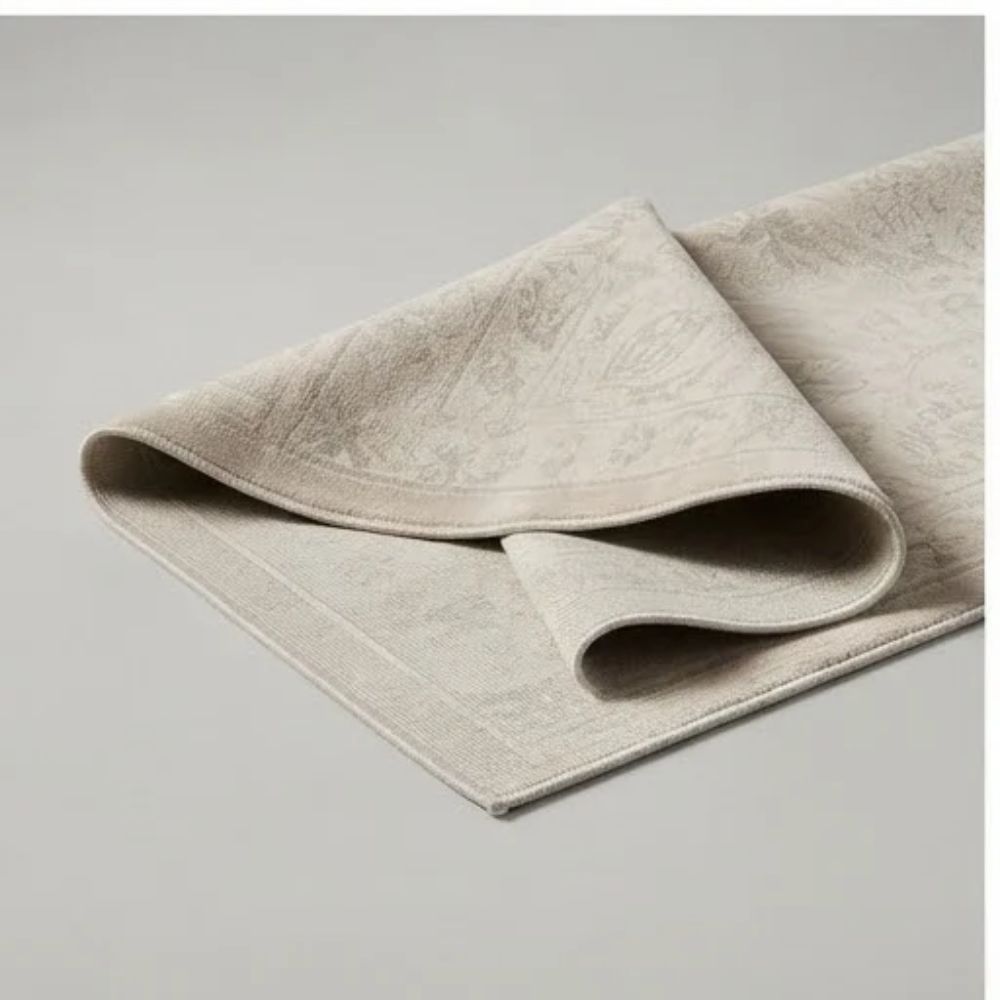 SMTE - Cream Green Traditional Rug - 120 x 170 cm Area Carpet